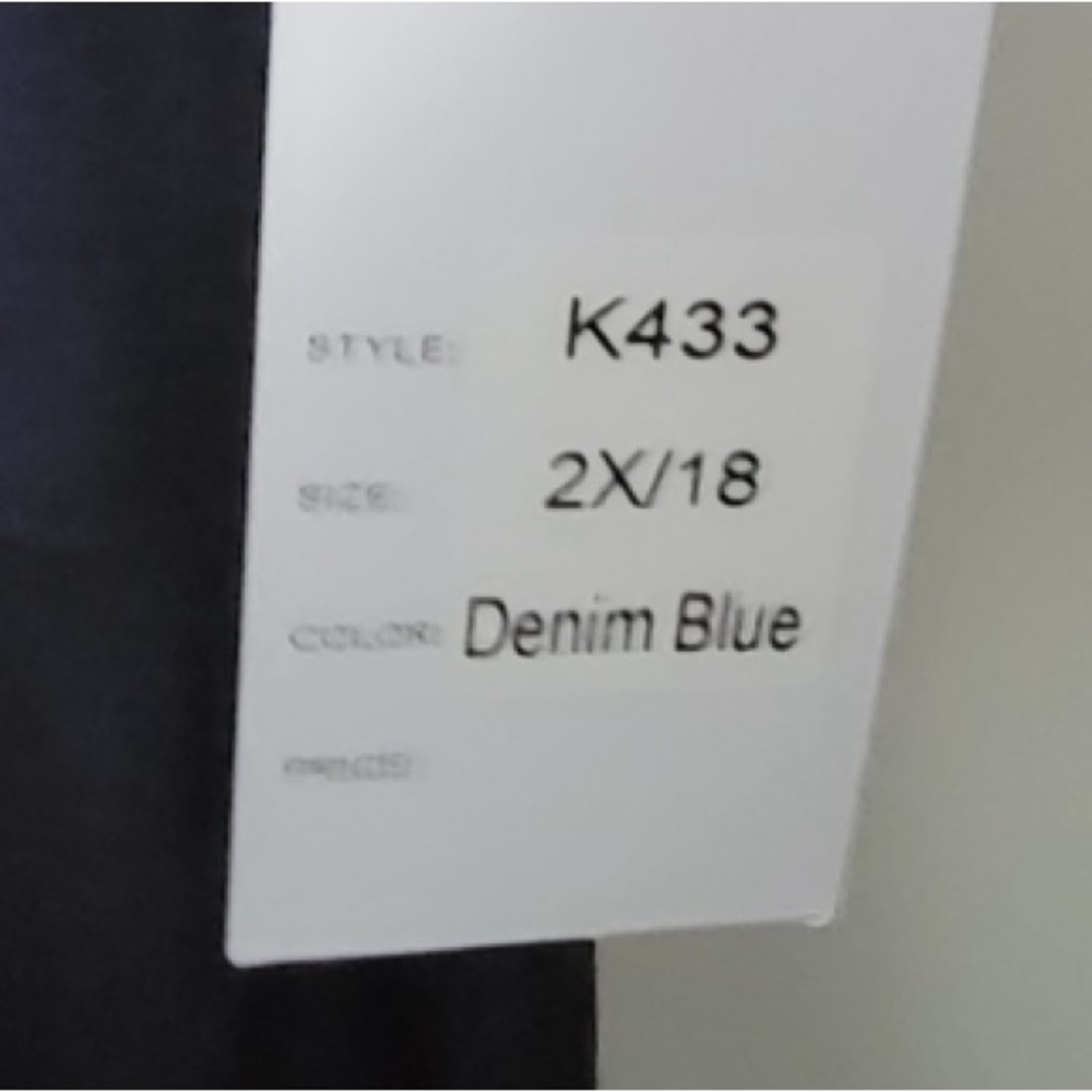 NWT Unique Vintage Delores Retro Swing Dress in dark navy denim color size 18/2X - Picture 6 of 6